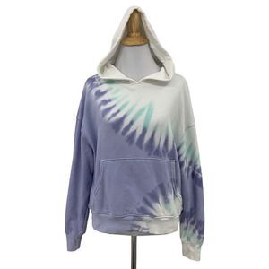 Wildfox Hadley Sweatshirt Womens XS Extra Small Tie Dye Pullover Hoodie Sweater